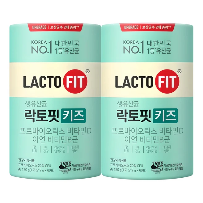 락토핏 키즈 유산균, 120g, 2개