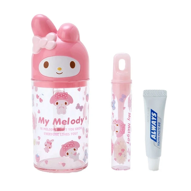 산리오 양치컵 세트 칫솔 칫솔세트 일본정품, 1개, 시나모롤