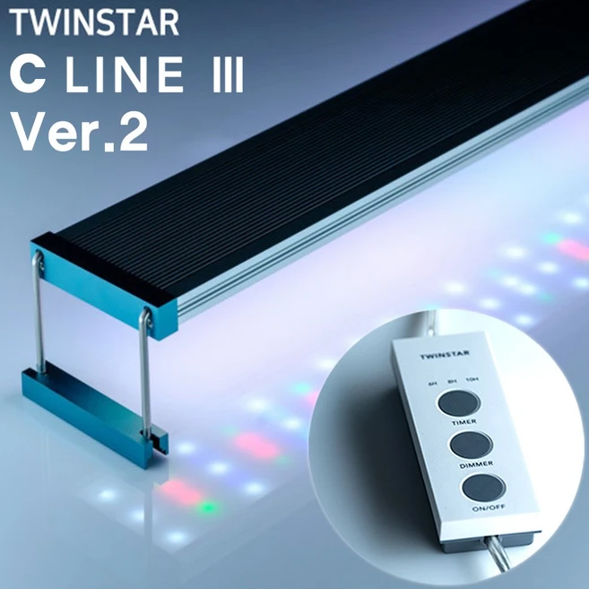 트윈스타 3세대 RGB LED 라이트 200C 300C 450C 600C 900C 1200C / 수족관 어항 수조 수초 구피 열대어 관상어 조명, 1개