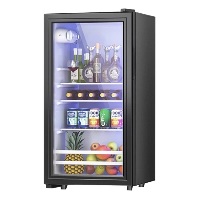 룩스쿨 쇼케이스 냉장고 업소용 음료 미니 음료수 냉장 음료수냉장고 국산 저소음 술냉장고, 오프화이트, 131L