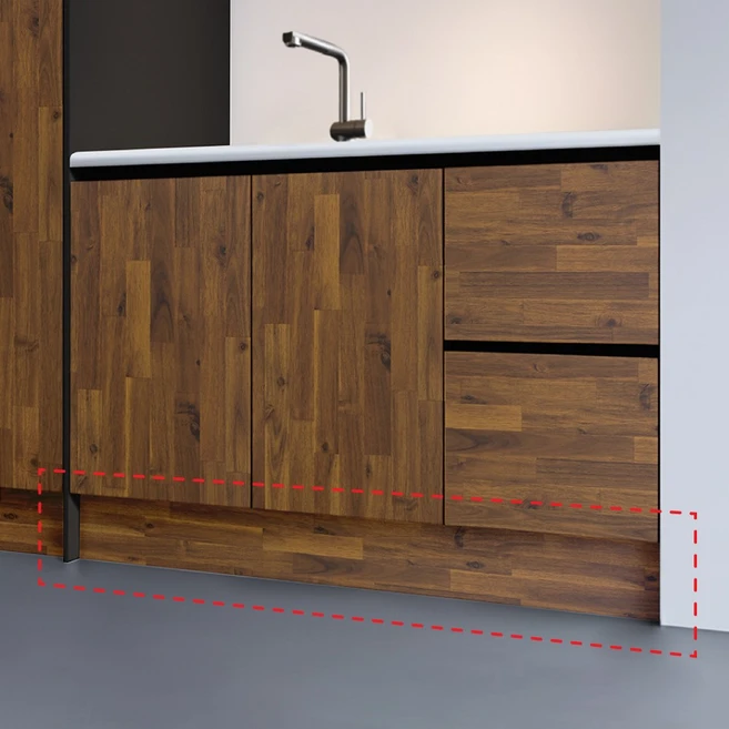 큐브프레임 싱크대 걸레받이 주문 제작 멀바우컬렉션 무광, 멀바우컬렉션 900mmX100mm/1.4Kg