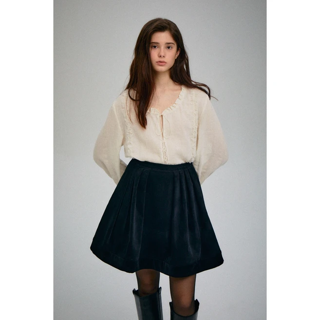 파르벵 벨 레이스 블라우스 BELL LACE BLOUSE