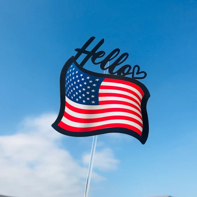 써봄토퍼 Hello! 국기 심플토퍼, 대만, 1개