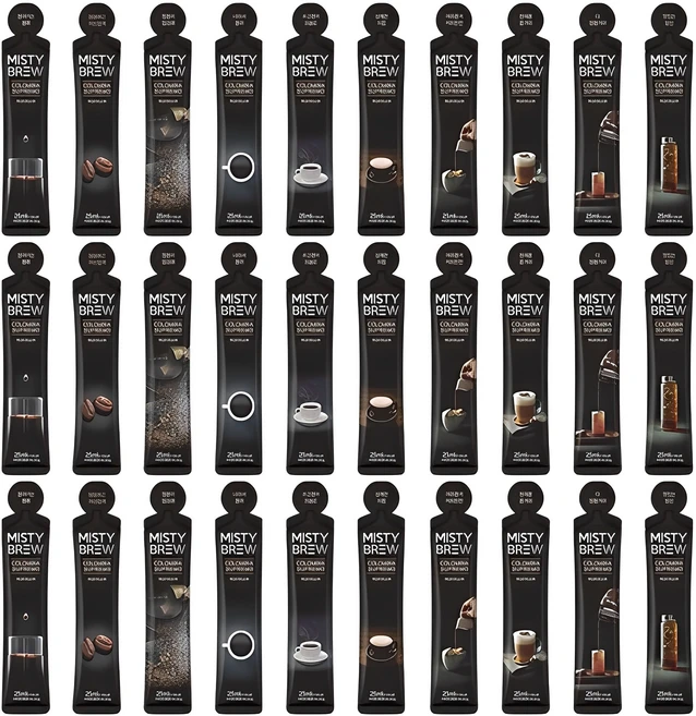 미스티브루 콜롬비아 수프리모 스틱 더치커피, 25ml, 1개입, 30개
