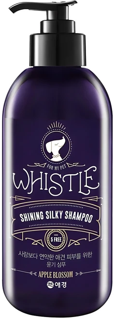 휘슬 샤이닝 실키 애견샴푸, 500ml, 1개