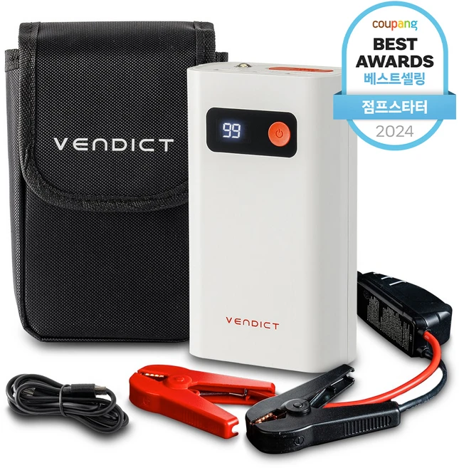 벤딕트 자동차 점프스타터 보조배터리 애니부스트 12V, 1개, 14800mAh