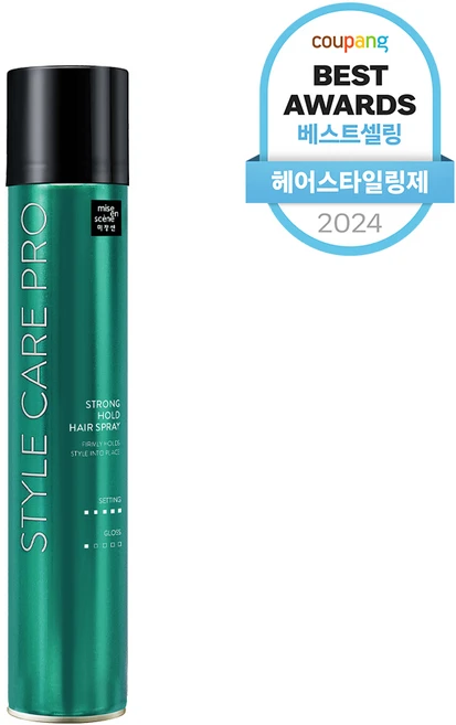 미쟝센 스타일케어 프로 스트롱홀드 헤어스프레이, 300ml, 1개