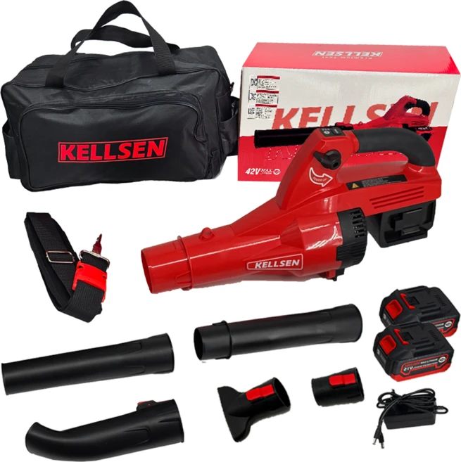 디케이켈슨 고출력 충전식 무선 대포 송풍기 + 4000mAh 배터리 2p 세트 ES-V3613, 1개