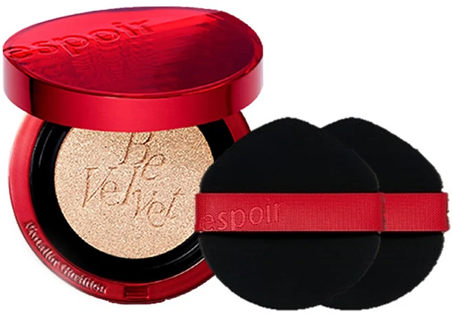 에스쁘아 프로테일러 비벨벳 커버 쿠션 파운데이션 뉴클래스 본품 13g + 퍼프 2p 세트, 21호아이보리, 1세트