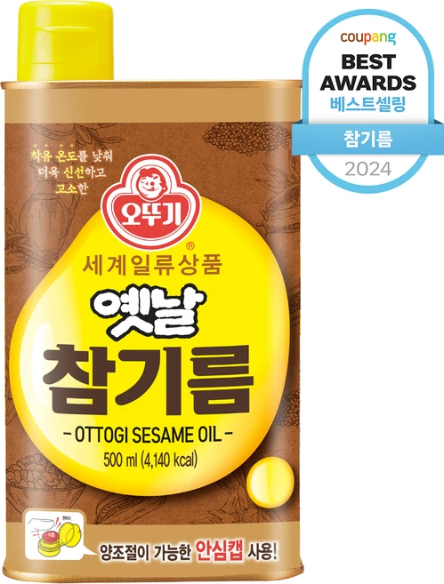 오뚜기옛날 참기름, 500ml, 1개