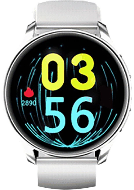 와피크 블루투스 통화 웨어러블 한글판 스마트워치 S10, 실버, 33mm