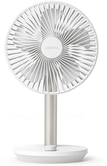 루메나 탁상용 무선 선풍기 FAN STAND 4, 노블 화이트