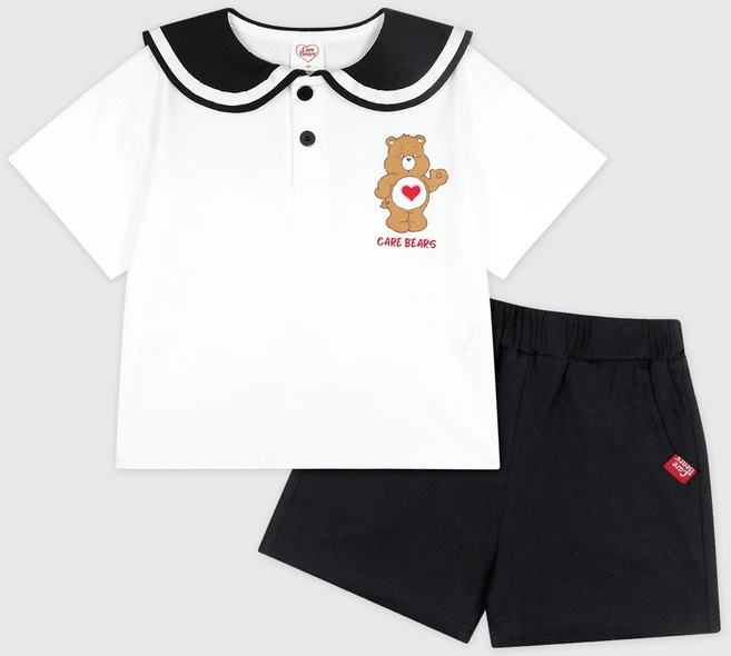 케어베어 아동용 통기성 케어베어즈 썸머 세일러 상하복 세트