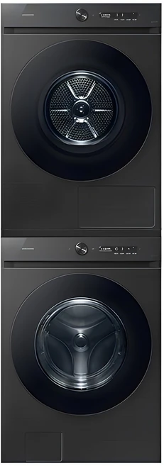 삼성전자 비스포크 그랑데 AI 세탁기 WF24CB8650BV + 건조기 DV20CB8600BV 24kg + 20kg 직렬설치키트 방문설치, WF24CB8650BV(세탁기), DV20CB8600BV(건조기), 블랙캐비어