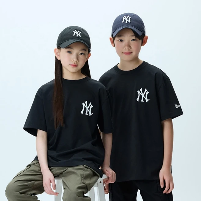 뉴에라 아동용 MLB 베이직 로고 반팔 티셔츠 14721874