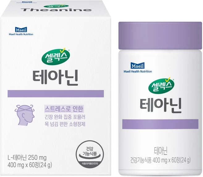 셀렉스 테아닌 24g, 60정, 1개
