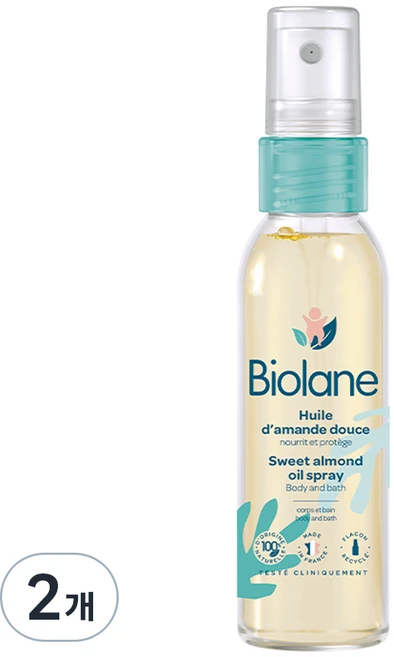 비올란 스위트 아몬드 오일 스프레이, 2개, 75ml