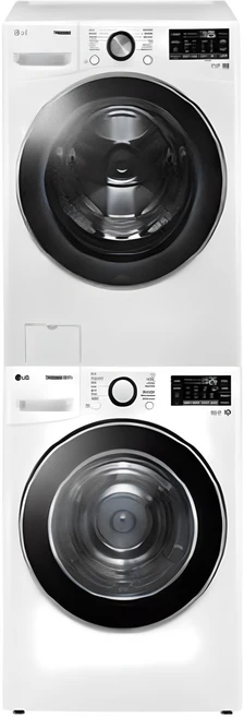 LG전자 트롬 세탁기 F24WDWP + 건조기 RH19WTWN 24kg + 19kg 방문설치, 화이트유광