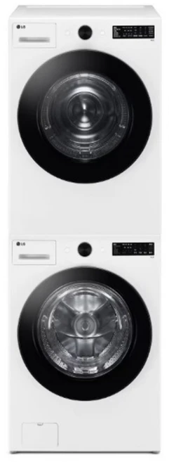 LG전자 트롬 오브제컬렉션 세탁기 + 건조기 + 스태킹키트 세트 KFG19WN-8WN 19kg + 18kg 방문설치, 릴리화이트