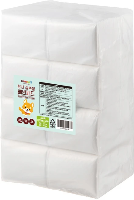 탐사 실속형 배변패드, 100개입, 4개