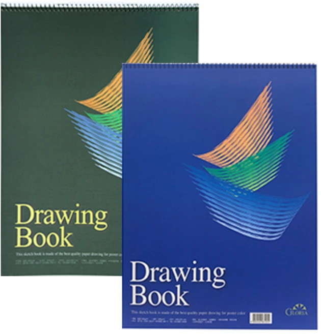 글로리아 스케치북 상철 색상 랜덤발송 200g, 4절, 15매, 2개