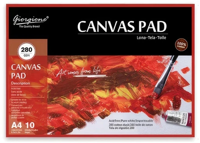 조르조네 캔버스 전용 접착식패드 스케치북 A4, 1개