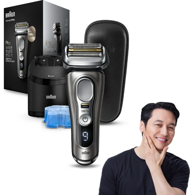 BRAUN 시리즈 9 PRO 전기면도기 세트, 9465cc, 그라파이트