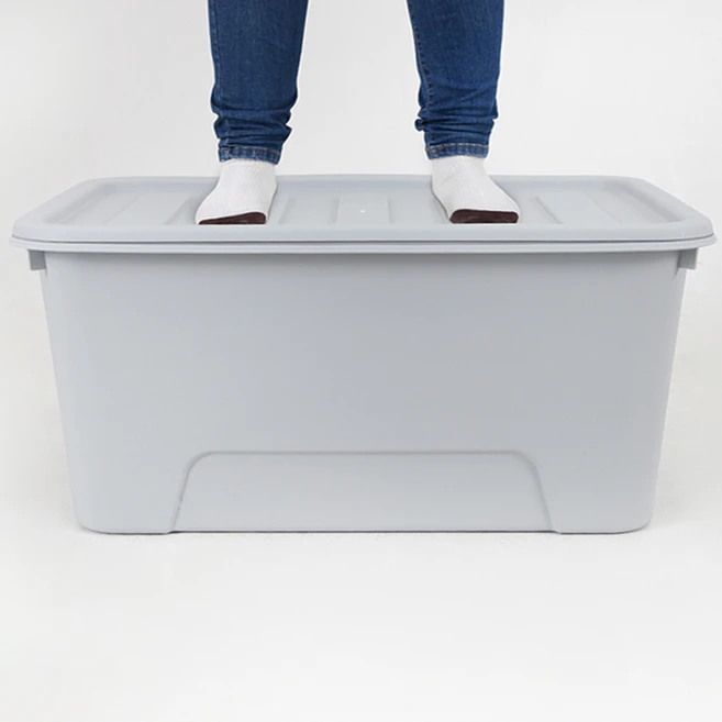 가쯔 마카롱 리빙박스, 라이트그레이, 72L, 2개