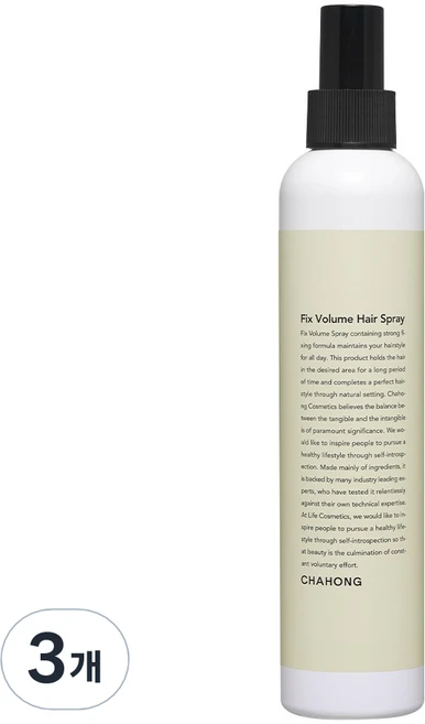 차홍 픽스 볼륨 헤어 스프레이, 250ml, 3개