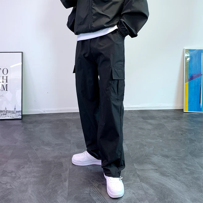 콘피아르 남성용 가볍고 시원한 카고 밴딩 스트링 팬츠 TC9517