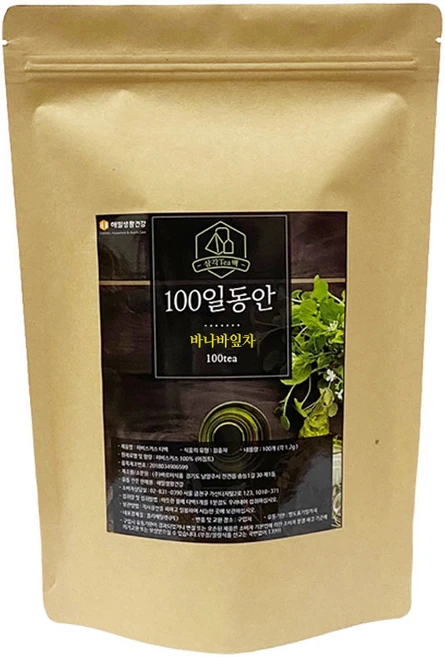 해밀생활건강 100일동안 바나바잎차 삼각티백, 1.2g, 100개입, 1개