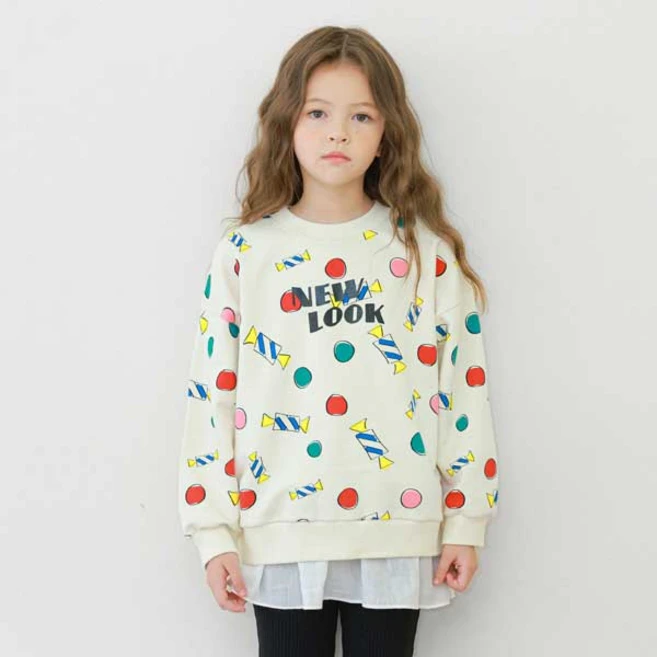 아이러브제이 아동용 G 캔디 뉴룩 맨투맨