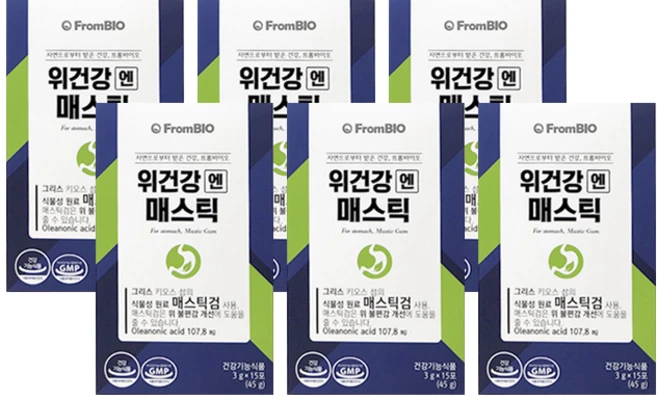 위건강 엔 매스틱 30포, 45g, 6개