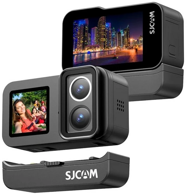 SJCAM SJ20 액션 카메라 4K F2.0/F1.3 듀얼 렌즈 154° FOV HDR 저조도 1850mAh 배터리 안정화 방수 8배 줌 헬멧 키트 외부 마, 스탠다드 콤보