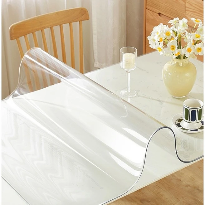 하우즈룸 유리대용 pvc 방수 테이블매트, 투명, 1개, 60 x 120cm x 두께 1mm