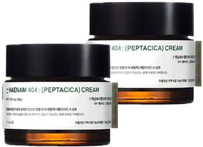 톤28 광채 피부 병풀 추출물 민감 진정 해남404 펩타시카 새벽크림 50ml x 2개, 50g