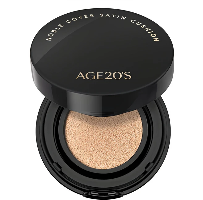 에이지투웨니스 노블 커버 새틴 미니 쿠션 파운데이션 SPF40 PA+++ 5g, 21호 뉴트럴 아이보리, 1개