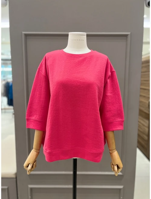 (백화점 상품) 러브앤쇼 밴드 칠부티셔츠 LCECPTS05 913154, 아이보리