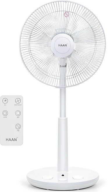 한경희생활과학 초미풍 부드러운 바람, 저소음 발터치 리모컨 선풍기 HAAN-HDC230