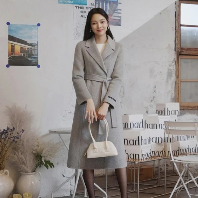 잇미샤 24 벨티드 캐시미어 핸드메이드 코트 ITOBZHL790201587