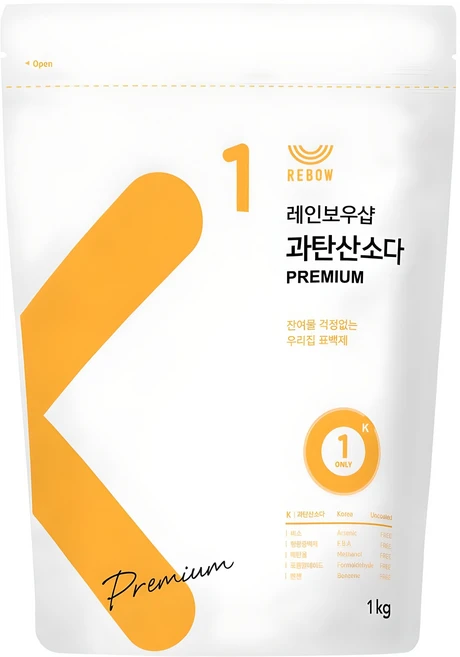 레인보우샵 과탄산소다 프리미엄 산소계 표백제, 1kg, 1개