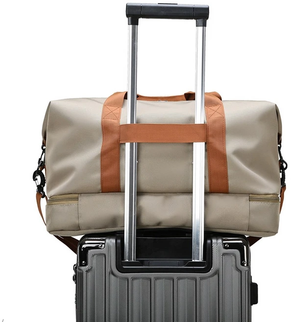 캐리어결합 휴대용 여행가방 신발 분리수납 보스턴백