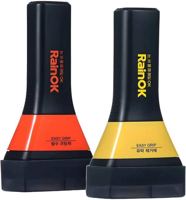 불스원 Rain OK NEW 이지그립 유막제거제 120ml + 발수코팅제 120ml 세트, 1개, 120g