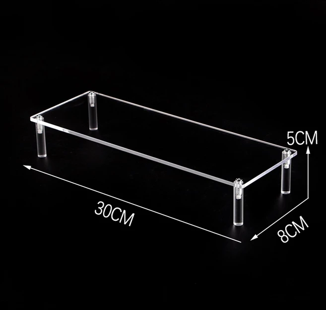 향수 보석 디스플레이 피규어 음식 모델 카빌록 투명 블랙 인형 펀코 CLEAR AD, B타입 30 8cm 1단 설치공구 증정, 1개
