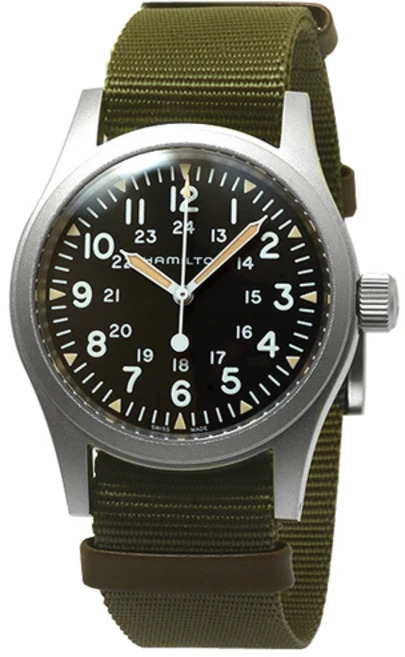 타임플래닛 해밀턴 H69439931 카키 필드 나토밴드 시계