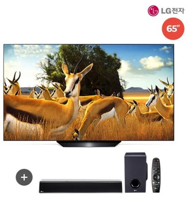 [LG TV] [65] LG 올레드 울트라 HD TV 163CM (OLED65B9CNA), 벽걸이형