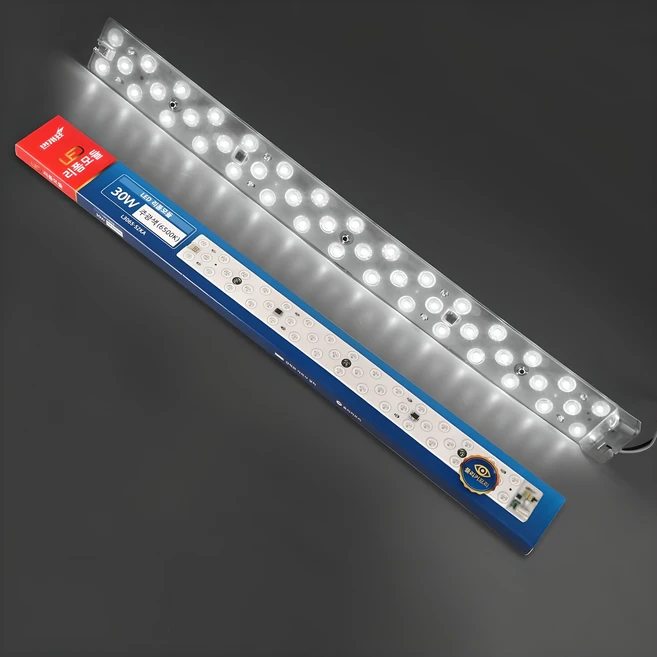 번개표 리폼램프 슬림 렌즈형 LED 30W 플리커프리 천장등, 주광색