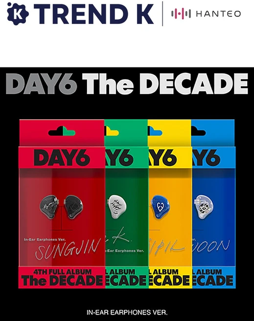 [Trend K 탑로더 증정] 데이식스 (DAY6) 정규 4집 앨범 [The DECADE] 이어폰반 Ver, 성진 Ver(레드)