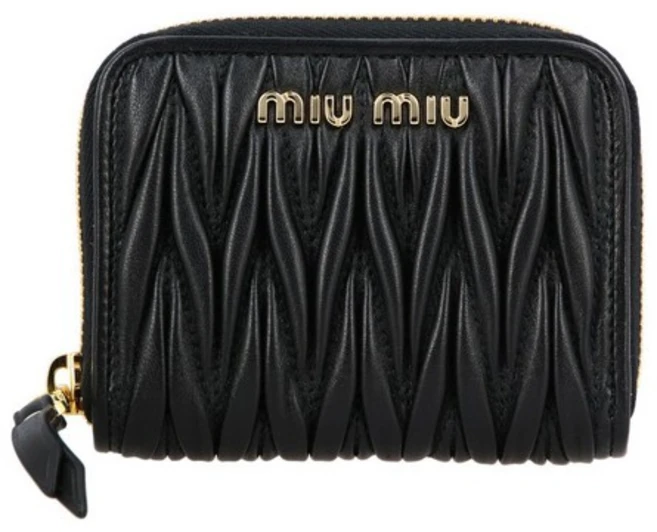21FW 마틀라세 금장 로고 코인지갑 5MM268 N88 F0002