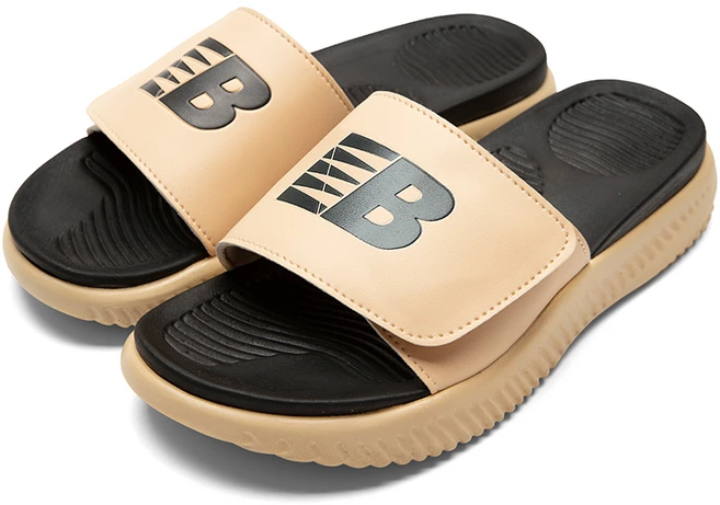 백나인 남녀공용 국내제작 키높이 빅사이즈 벨크로 슬리퍼 이중쿠션 슬라이드 BN001